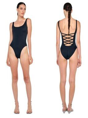 Norma Kamali Low Back X Mio One-Piece Swimsuit – Size S